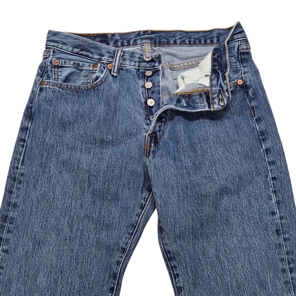 Vtg 80s 90s Levis 501XX Button Fly Jeans Size 30x31 (tag 31x32) Red Bat Wing VGC - Picture 2 of 13